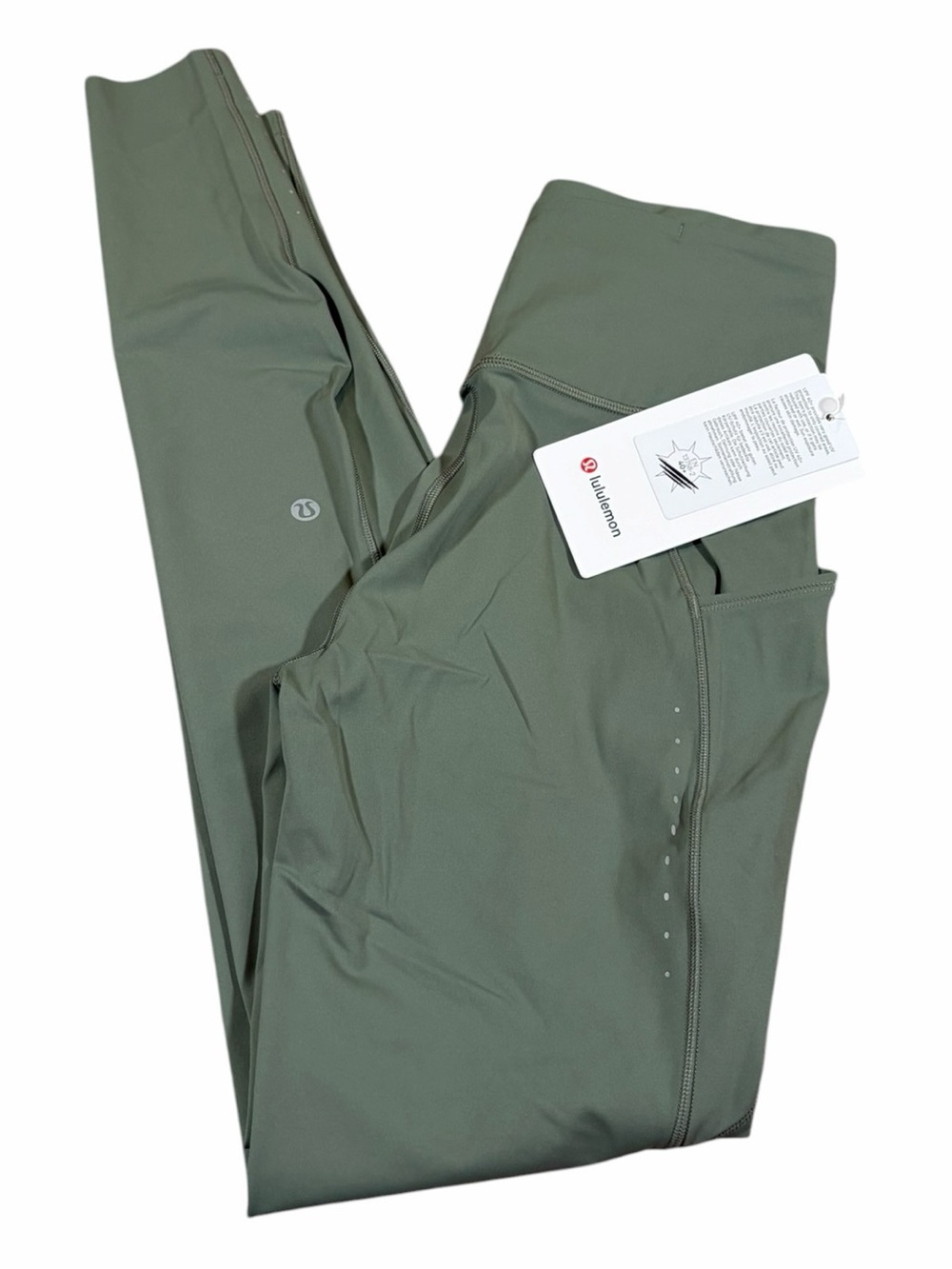 NWT Lululemon Fast and Free High-Rise Tight 28” *Pockets (Willow Leaf) Size 6